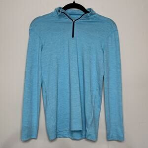Tommy Bahama Boys L (10/12) Aqua Blue Active 1/4 Zip Pullover NWT